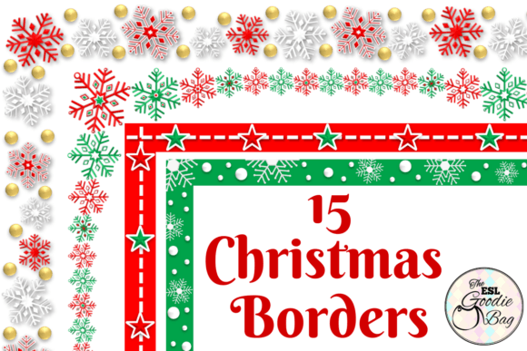 Christmas Borders 2: Festive Illustrations for Branding