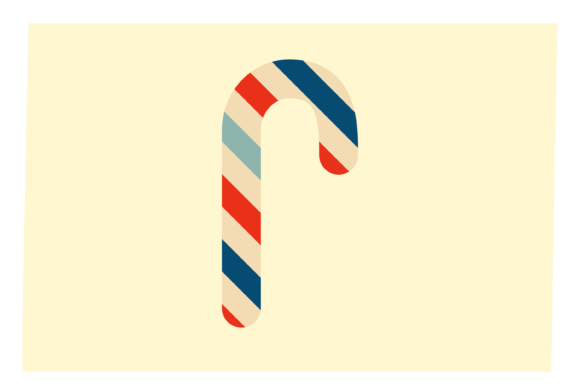 Christmas Candy Canes Set: Festive Illustrations for Crafters