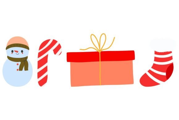 Christmas Give Design Vector: Festive Illustrations