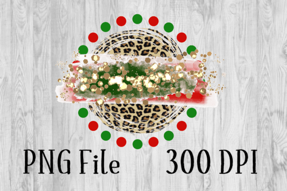 Christmas Leopard Circle: Fresh Illustrations for Holiday Brands