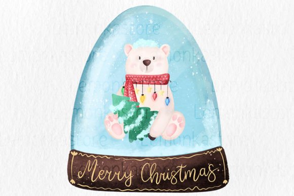 Christmas Ornament Polar Bear Png: Cute Illustrations