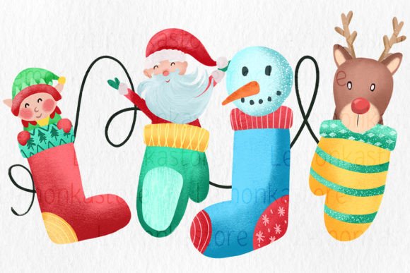 Christmas Socks Illustrations: A Crafter's Review