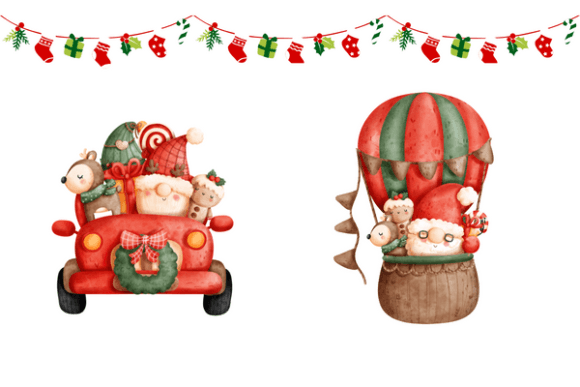 Cozy Christmas Gnomes: Festive Illustrations
