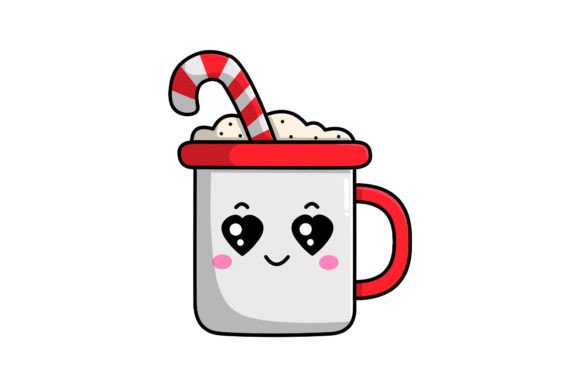 Cute Christmas Character Mug Illustrations Review