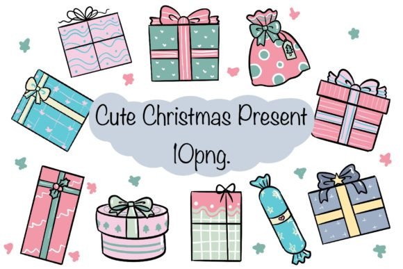 Cute Christmas Present Illustrations Review