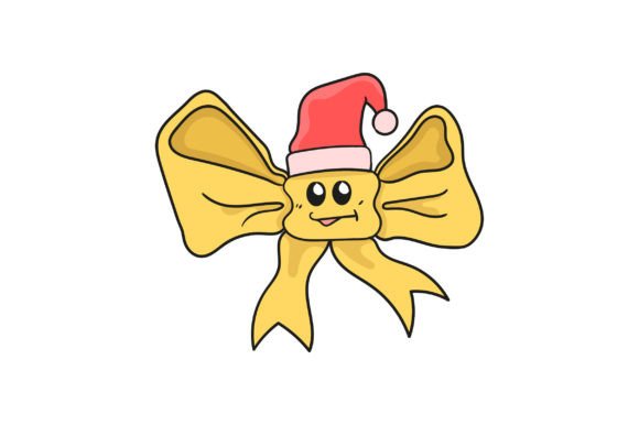 Cute Christmas Ribbons: Festive Illustrations