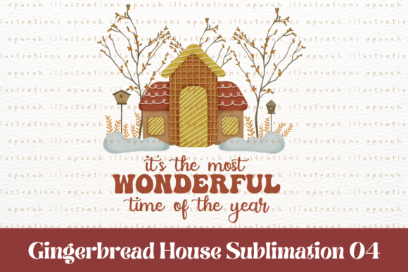 Review: Christmas Gingerbread House Sublimation4 Illustrations