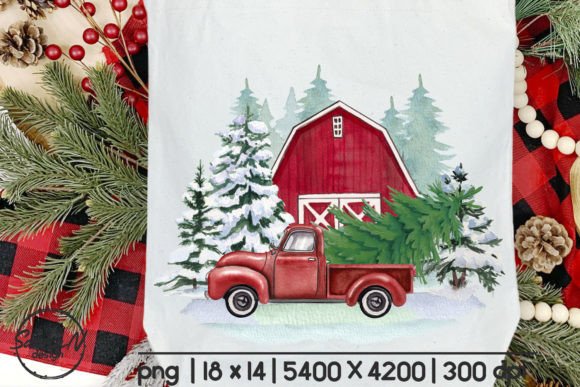 Review: Christmas Red Truck Sublimation Design for Embroidery