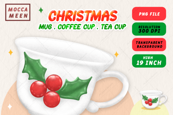 Review: Christmas White Tea Cup Illustrations