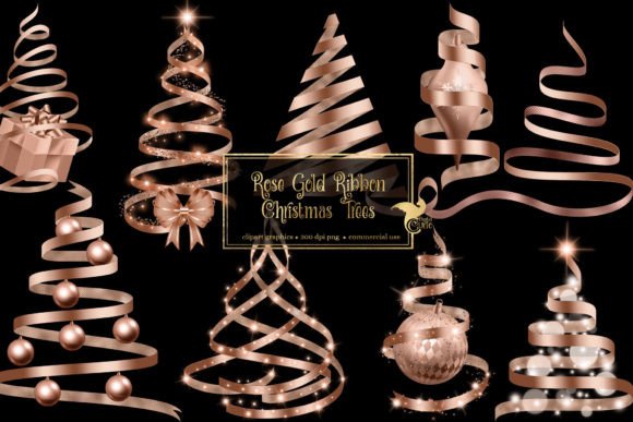 Rose Gold Ribbon Christmas Trees: A Designer’s Review