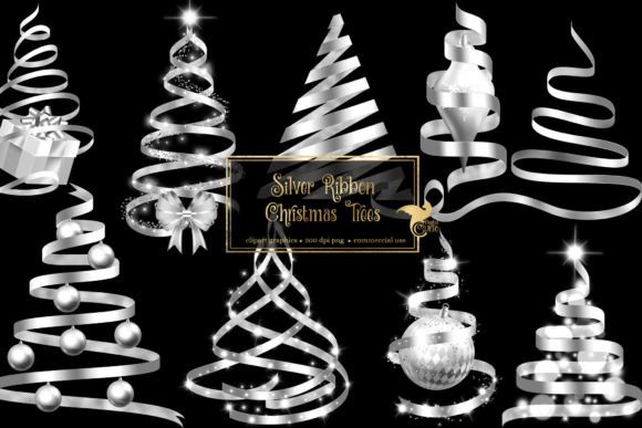 Silver Ribbon Christmas Trees: Illustrations Review