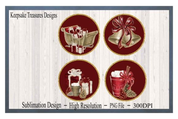 Winter Time Christmas Ornaments PNG: Editorial Illustrations